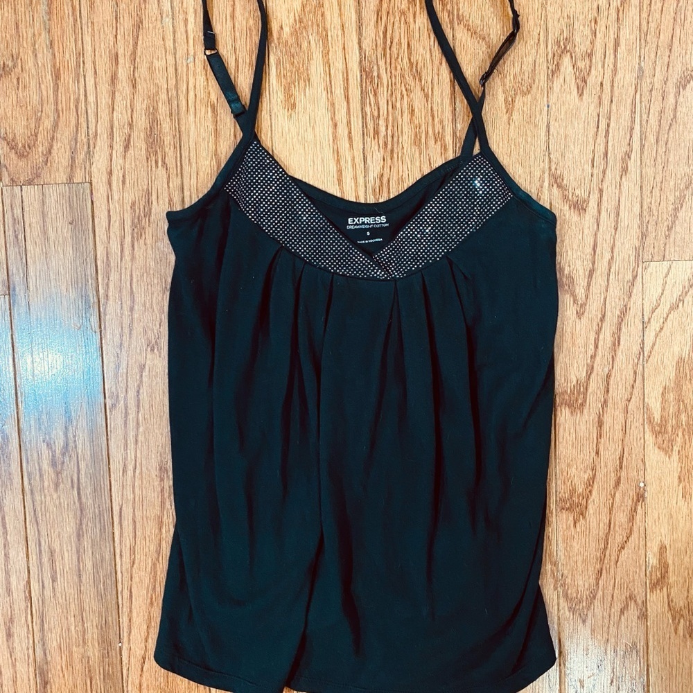 Express Black Stoned Camisole size small. Edgy fun sexy